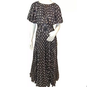 Vintage Elegant Miss Of California Polka Dot Dress